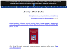 Tablet Screenshot of giulioercolessi.eu